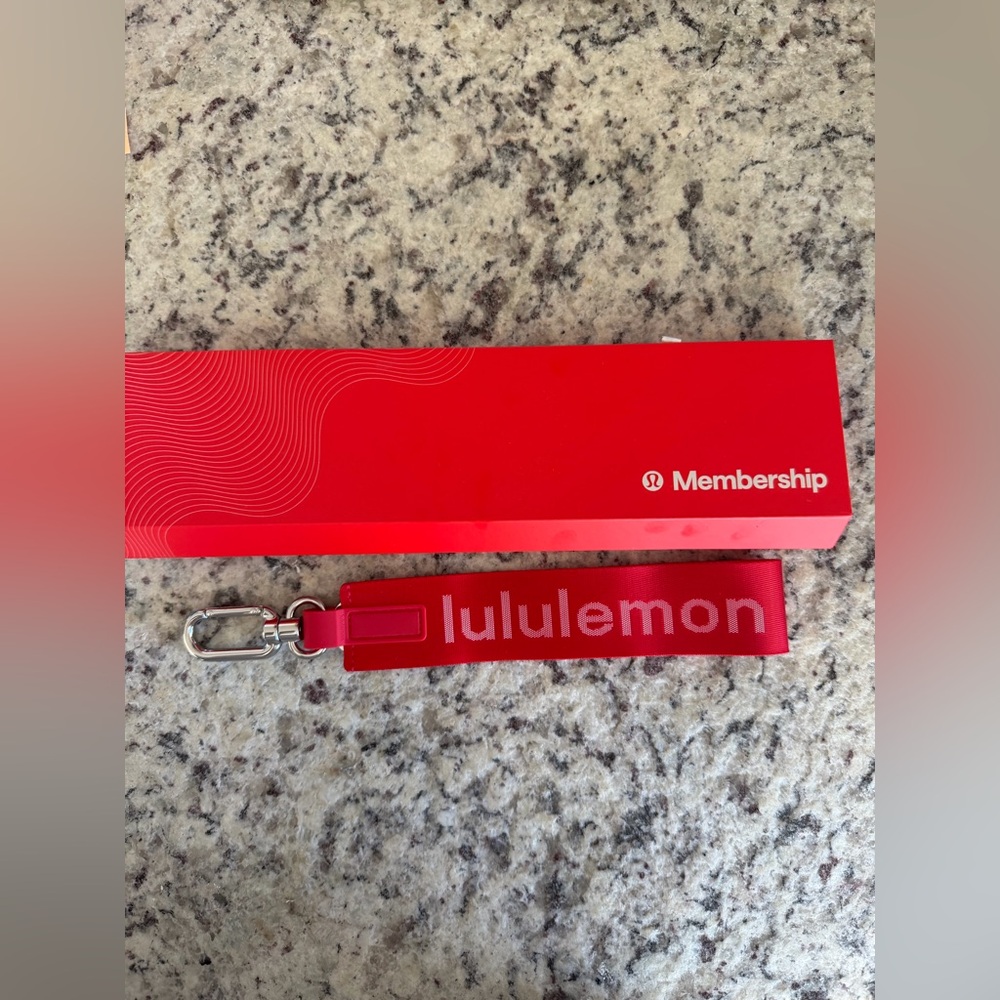 Lulu Lemon Membership Red Keychain. ❤️⚡️